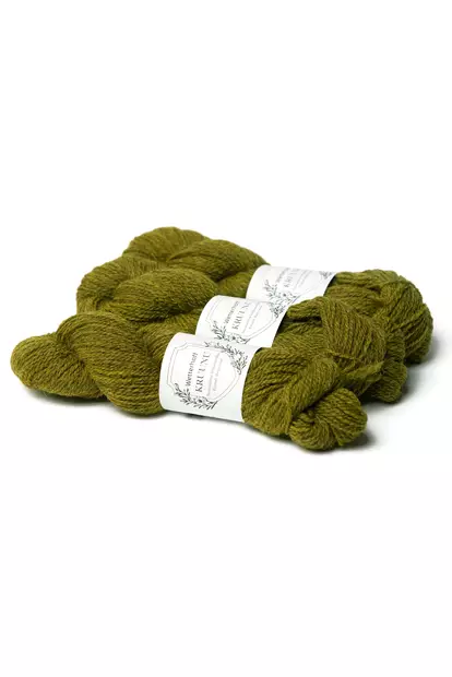 Kruunu-villalanka 50 g - 20194 lime-keltainen - Kruunu villalangat - 20194 - 1