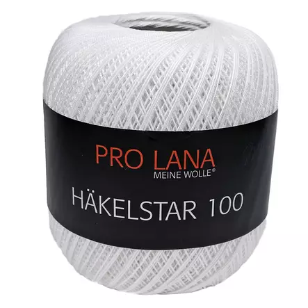 Pro Lana Häkelstar 100 - 01 valkoinen - Pro Lana Häkelstar 100 virkkauslangat - 4260114481904 - 1