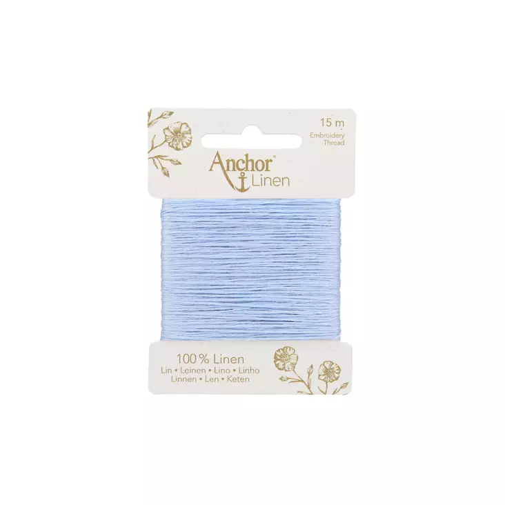 Anchor Linen 15 m - 00031 vaaleansininen - Anchor Linen kirjontalangat - 4053859431224 - 1