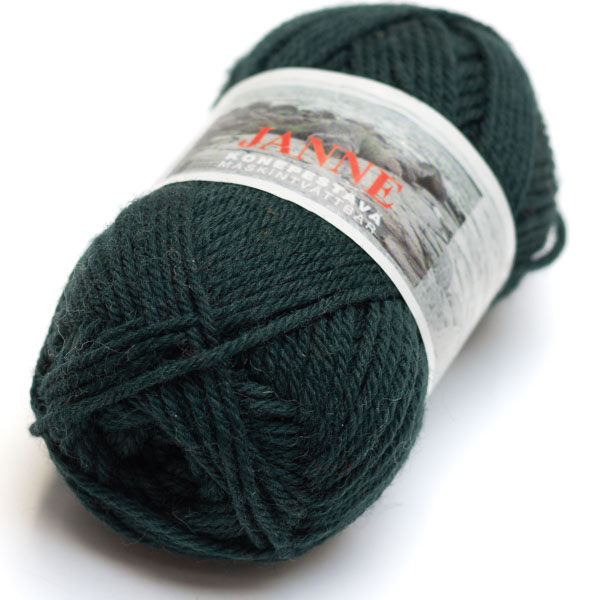 JANNE - 413 Tummanvihreä - Janne villasek-langat - 7023790334134 - 1