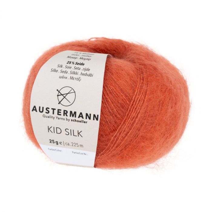 KID SILK - 25 oranssi - Kid Silk mohairlangat - 4014816221784 - 1