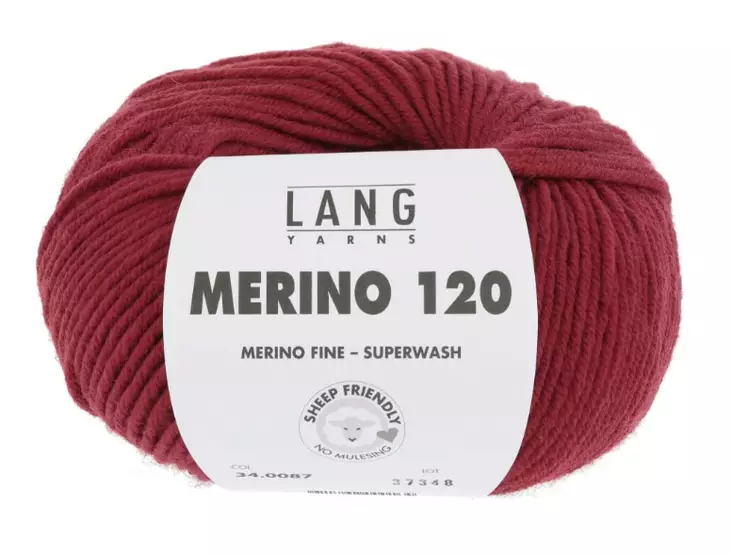 MERINO 120 - 87 punainen - Merino 120 villalangat - 7611862000164 - 1