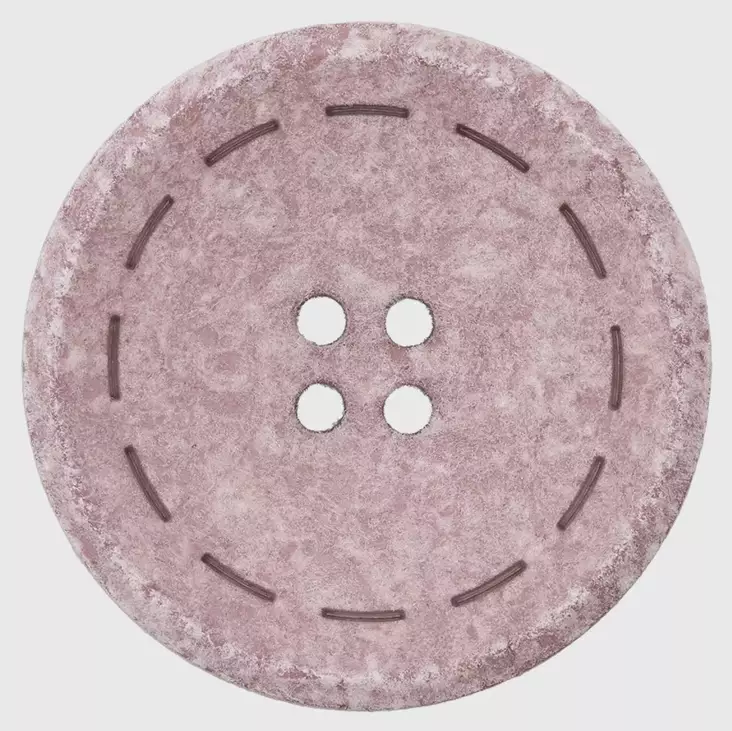 NAPPI KIERRÄTETTY PUUVILLA 25MM - 56 vaaleanpunainen - Napit ja nepparit - 4050945101504 - 1