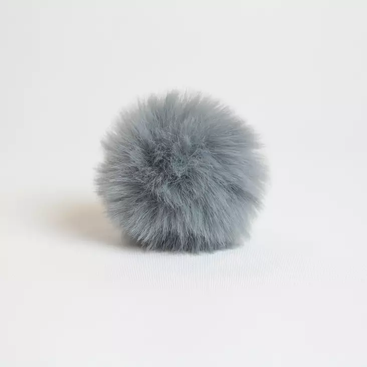 Pompons Tupsu 6 cm - harmaa - Muut neulontatarvikkeet - 416204604 - 1
