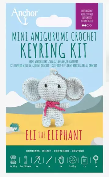 Amigurumi Elefantti tarvikepaketti - Virkkauspaketit - 3357995069084 - 1