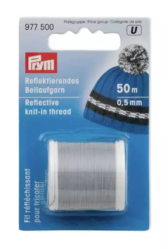 Heijastinlanka 0,5 mm, 50 m/rulla - Heijastinlangat - 4049909775004 - 1