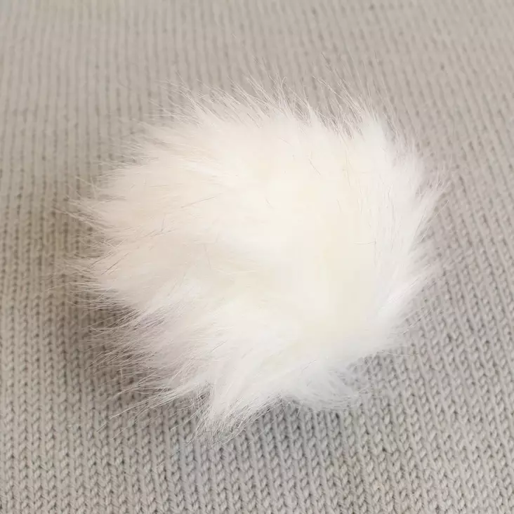 Pompons Tupsu 12 cm - luonnonvalkoinen - Muut neulontatarvikkeet - 4162001204 - 1
