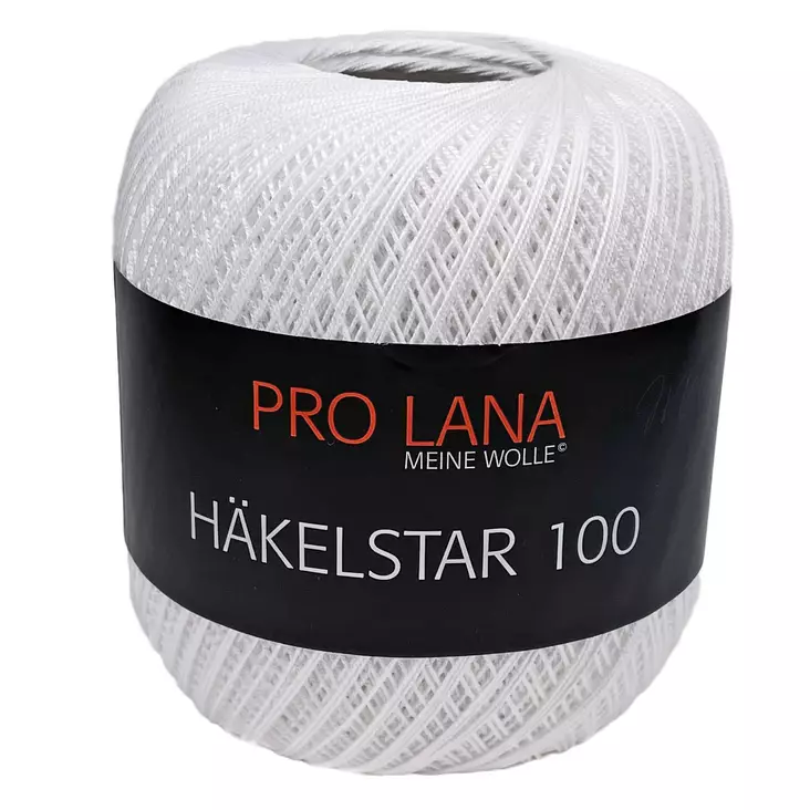 Pro Lana Häkelstar 100 - 01 valkoinen - Pro Lana Häkelstar 100 virkkauslangat - 4260114481904 - 1