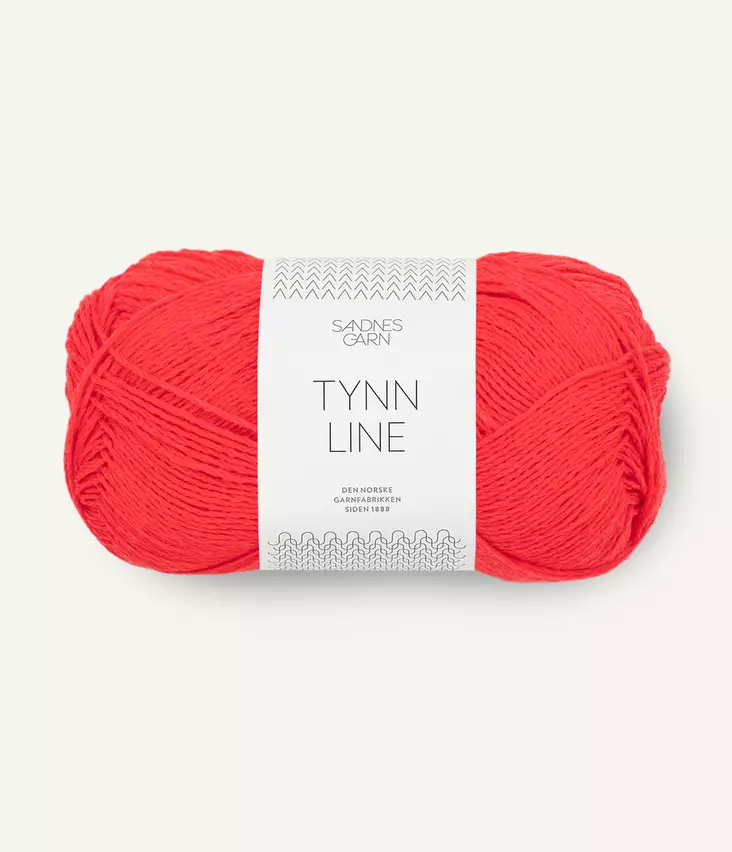 TYNN LINE - 4108 Flame scarlet - Tynn Line puuvillasek-langat - 7039560770644 - 1