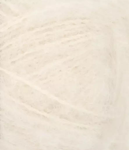 Borstet Alpakka - 1012 luonnonvalkoinen - Borstet Alpakka alpakkalangat - 7039560780025 - 2