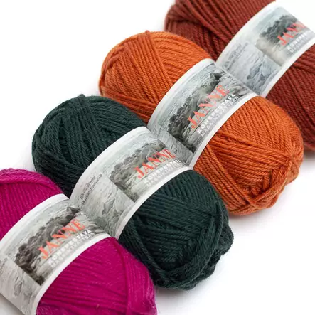 JANNE - 403 Meleerattu vaaleanharmaa - Janne villasek-langat - 7023790334035 - 2