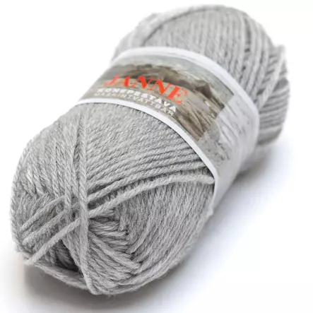 JANNE - 403 Meleerattu vaaleanharmaa - Janne villasek-langat - 7023790334035 - 1