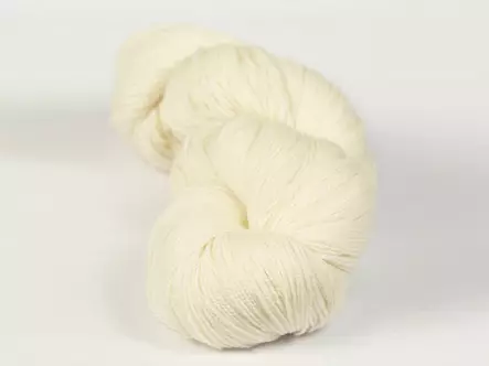 Silvia - 2925 luonnonvalkoinen 50 g - Silvia silkkivillalangat 50x2 - 2925 - 1