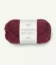 Mandarin Naturell - 4372 burgundi - Mandarin Naturell puuvillalangat - 7039560320535 - 1