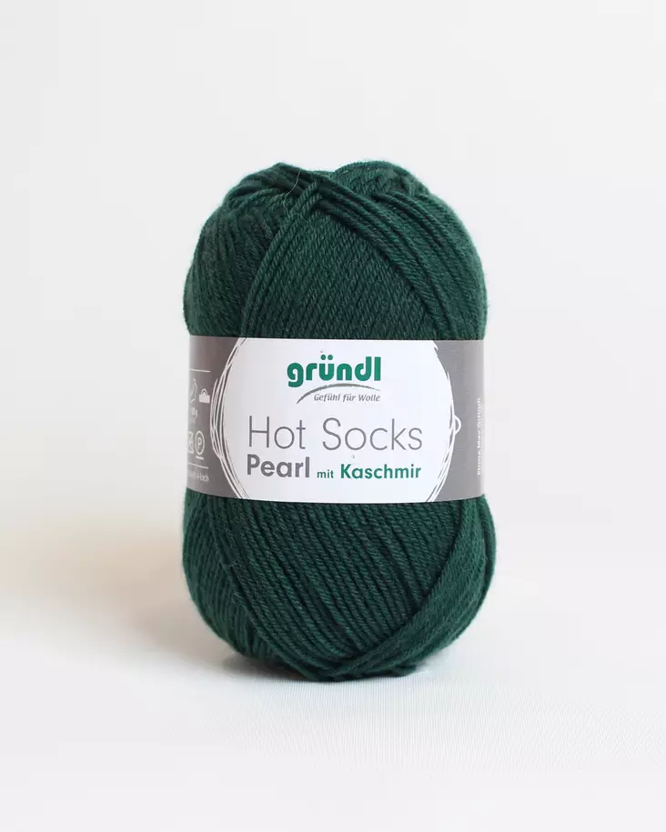 Hot Socks Pearl - 08 Tummanvihreä - Pearl Hot Socks villasek-langat - 4036014116815 - 1