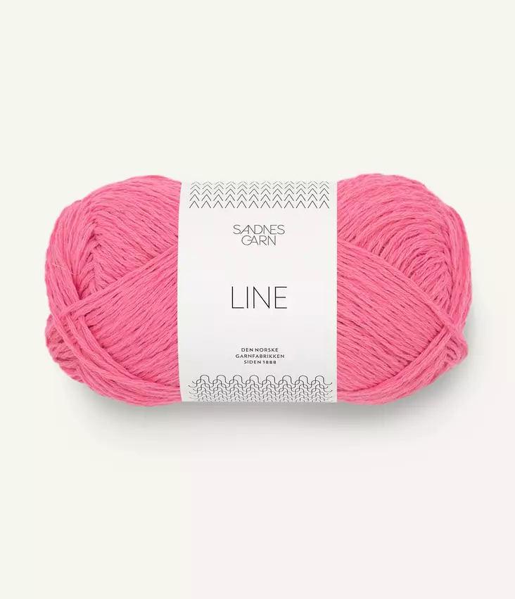 LINE - 4315 Bubblegum pink - Line puuvillasek-langat - 7039560670715 - 1
