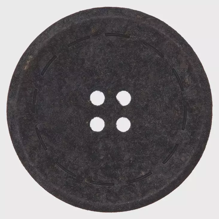 NAPPI KIERRÄTETTY PUUVILLA 20MM - 80 musta - Napit ja nepparit - 4050945101405 - 1