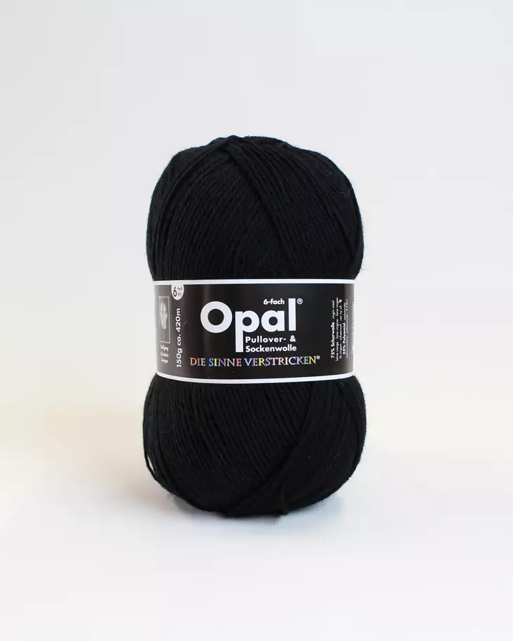 OPAL 6-S. - 5306 musta - Opal 6-s sukkalangat - 4032617008885 - 1