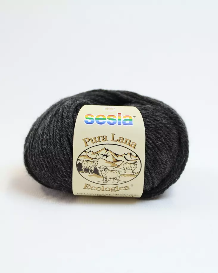 Pura Lana Ecologica - 154 tummanharmaa - Sesia Lana Ecologica - alpakkalangat - 8032868091625 - 1