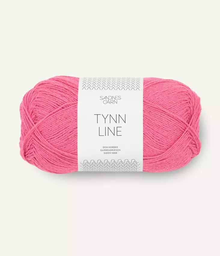 TYNN LINE - 4315 Bubblegum pink - Tynn Line puuvillasek-langat - 7039560770545 - 1
