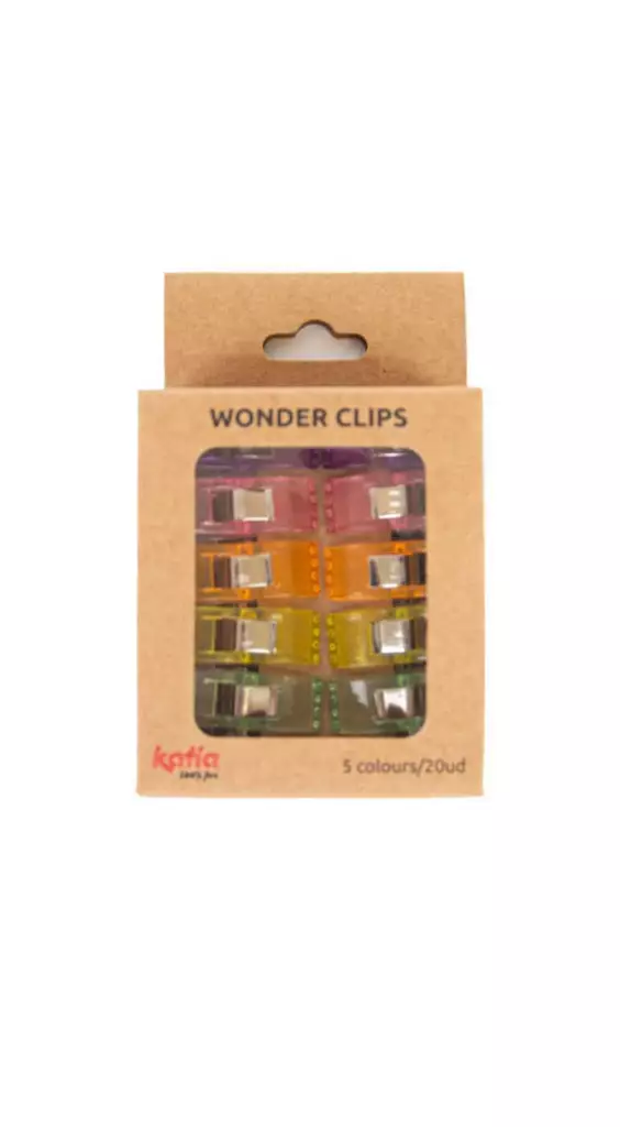 Kangasklipsit 20 kpl, 2,6 Katia - Ompelutarvikkeet - 8435690829945 - 1