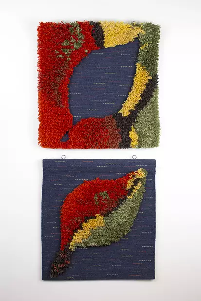 Irronnut Lehti - ryijy - 2 kpl 45 x 48 cm - Ryijypaketit - 333300016 - 3