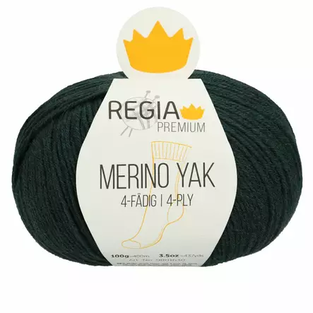 MERINO YAK REGIA - 7514 vihreä - Regia Merino Yak villasek-langat - 4053859253406 - 1