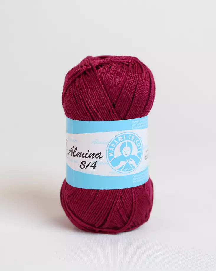 ALMINA - 5199 viininpunainen - Almina puuvillalangat - 8697674233036 - 2