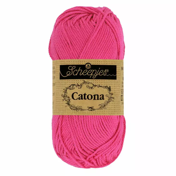 Catona - 114 Shocking pink / pinkki - Catona puuvillalangat - 8717738974276 - 1