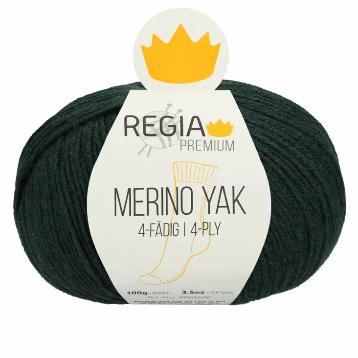 MERINO YAK REGIA - 7514 vihreä - Regia Merino Yak villasek-langat - 4053859253406 - 1