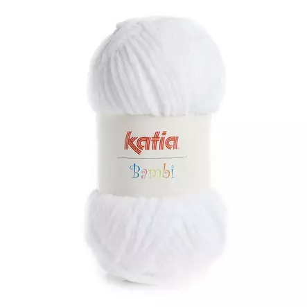 Bambi - 300 valkoinen - Bambi samettilangat - 8435074677117 - 1