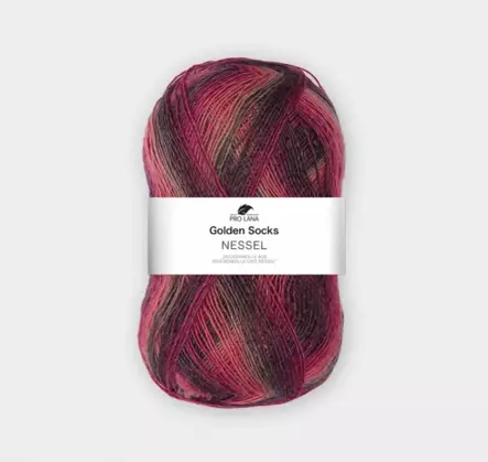 Golden socks Nessel - 84 puna kirjava - Villasekoitelangat - 4262365832917 - 1