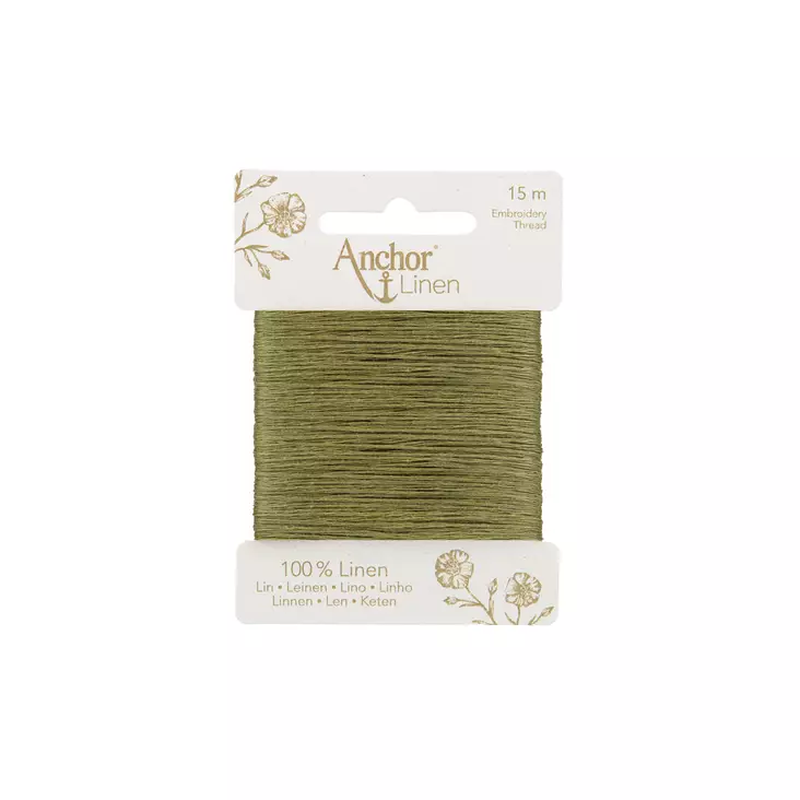 Anchor Linen 15 m - 00027 vaalea sammal - Anchor Linen kirjontalangat - 4053859431187 - 1