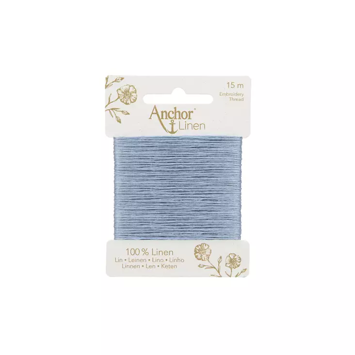 Anchor Linen 15 m - 00030 vaaleansininen - Anchor Linen kirjontalangat - 4053859431217 - 1