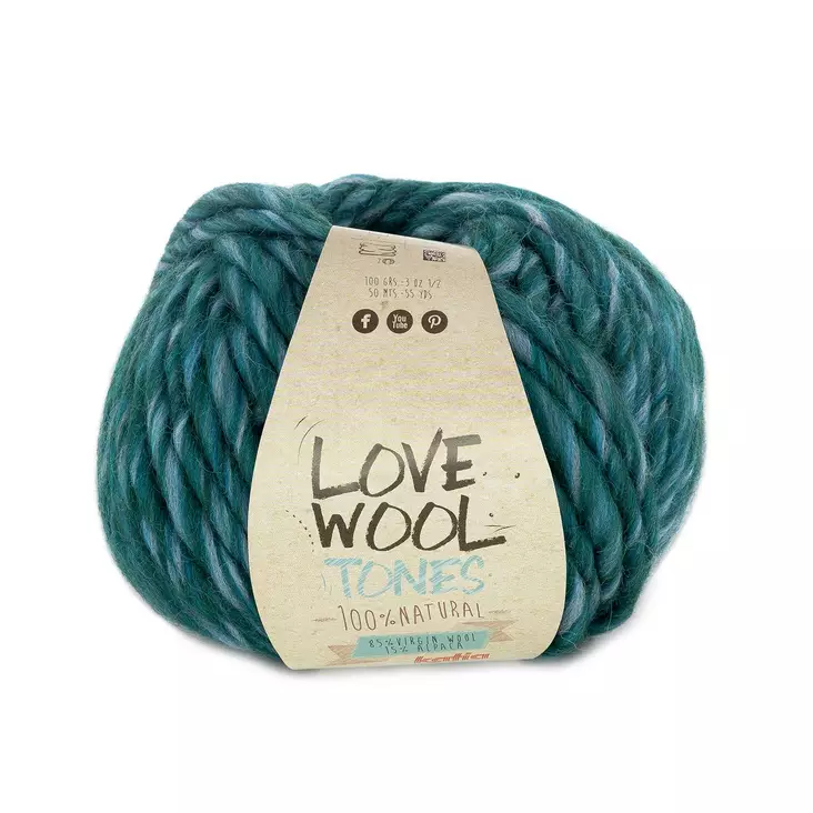 LOVE WOOL TONES - 203 petroli - Love Wool alpakkalangat - 8435690807127 - 1