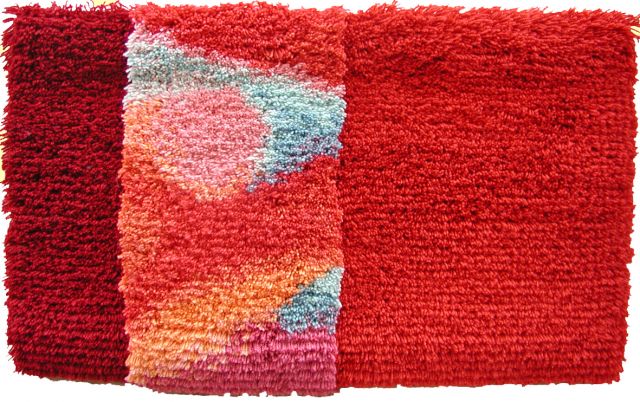 Saturnus punainen - ryijy - 80 x 45 cm - Ryijypaketit - 333300081 - 1