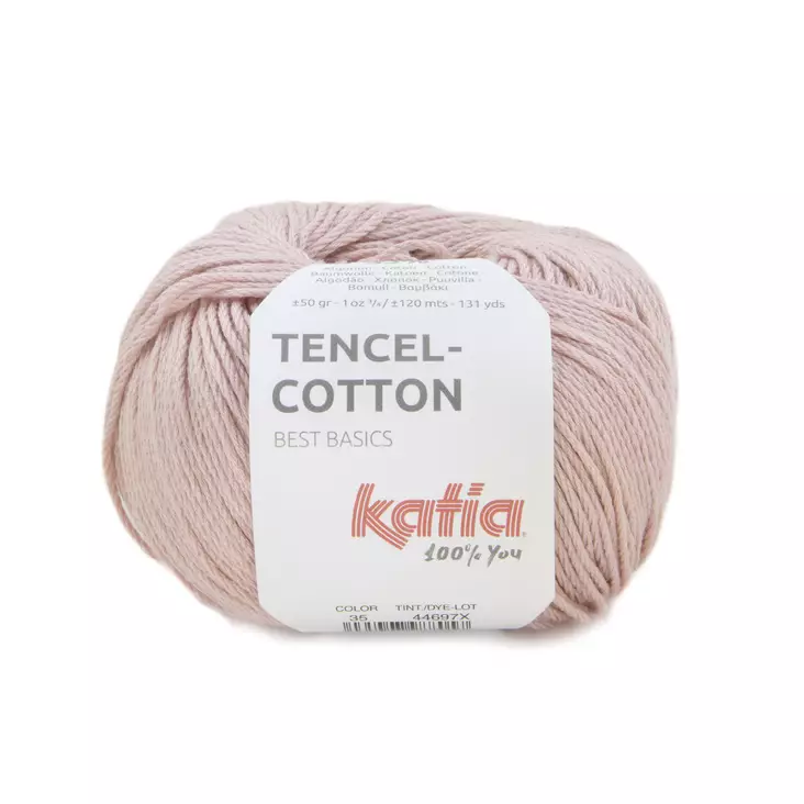 TENCEL-COTTON 35 vaalea roosa - Tencel-Cotton puuvillasek-langat - 8435407988057 - 1