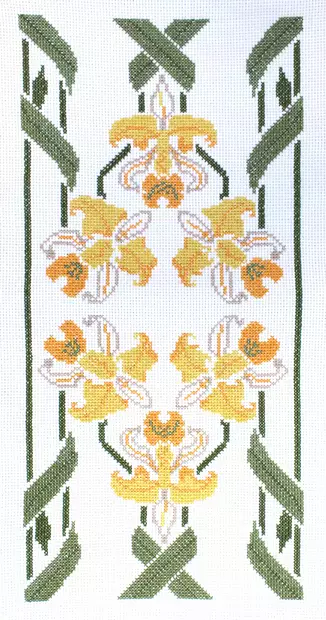 Ristipistotyö Kurjenmiekka 27 x 49 cm - Ristipistopaketit - 11208 - 1