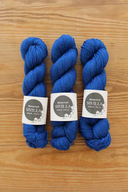 Sivilla - 4928 sininen 50 g - Sivilla silkkivillalangat 50x4 - 4928 - 2
