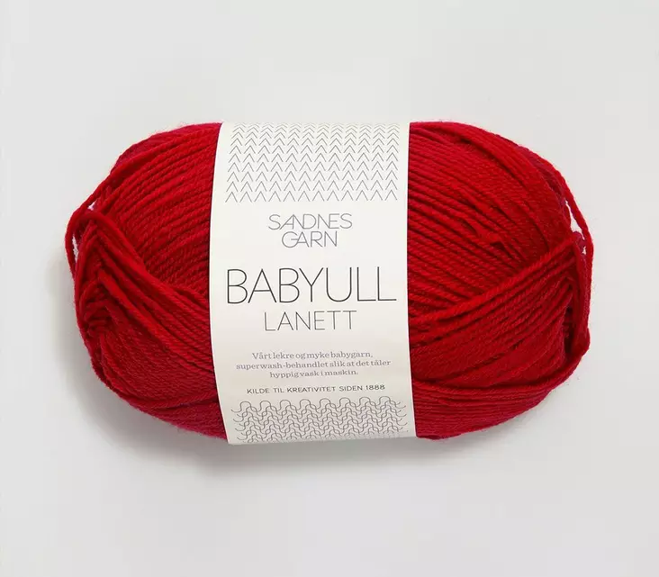 Babyull Lanett - 4128 punainen - Babyull Lanett villalangat - 7039560060158 - 1