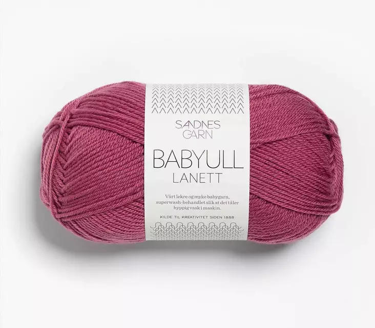 Babyull Lanett - 4244 tumma roosa - Babyull Lanett villalangat - 7039560060868 - 1