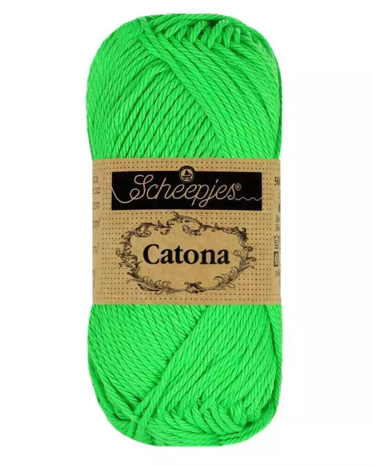 Catona - 602 - neonvihreä - Catona puuvillalangat - 8717738662838 - 1