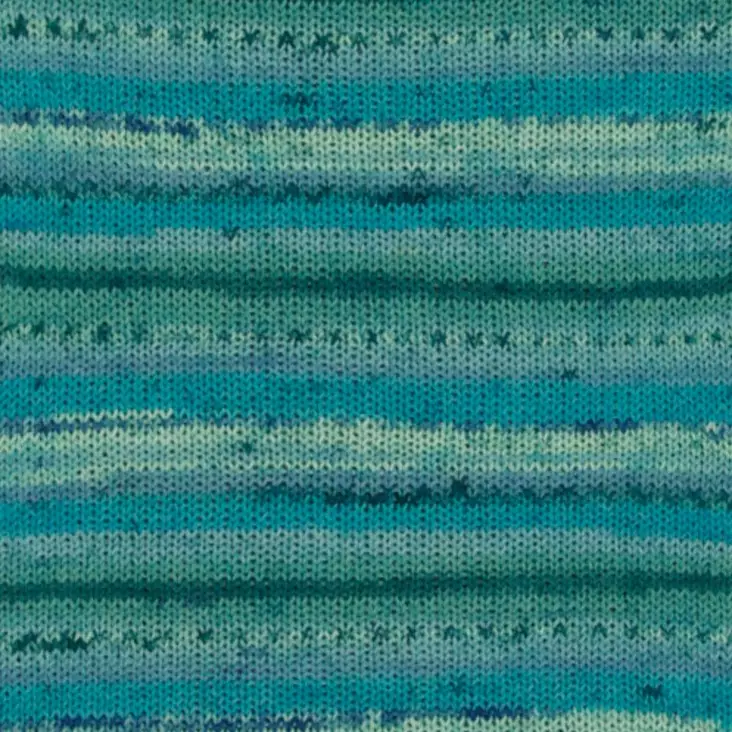 FABEL PRINT - 340 turkoosikirjava - Drops Fabel villasek-langat - 7071723006368 - 1