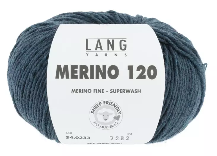 MERINO 120 - 233 farkkusininen - Merino 120 villalangat - 7611862072048 - 1
