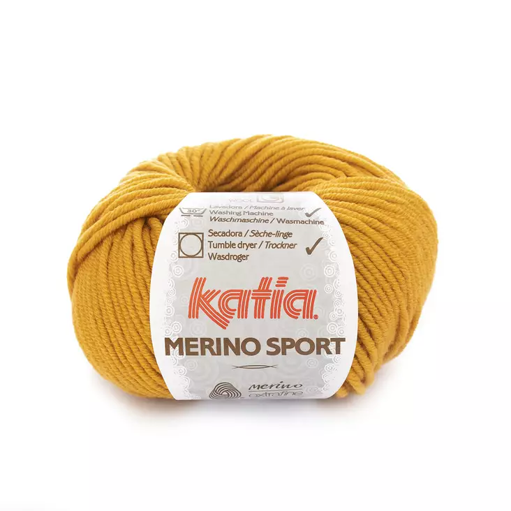 MERINO SPORT - 37 keltainen poistuva - Merino Sport villalangat - 8435074690598 - 1