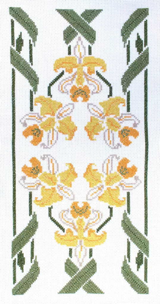 Ristipistotyö Kurjenmiekka 27 x 49 cm - Ristipistopaketit - 11208 - 1