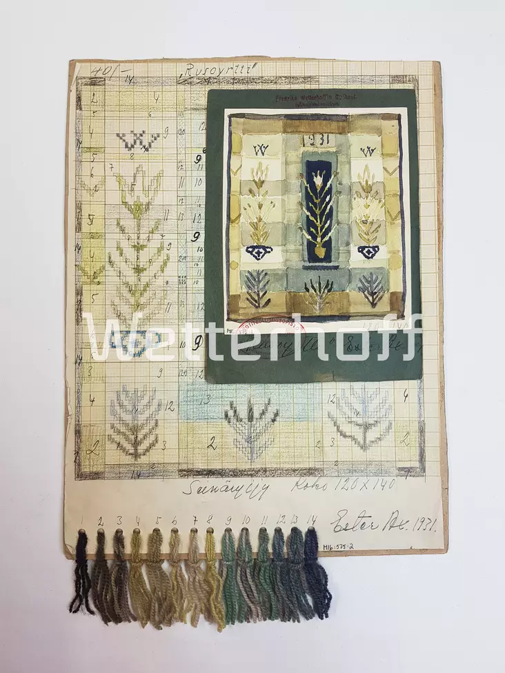 Rusoyrtti - ryijy - Vanhat ryijymallit - käyttöoikeus - 2250018 - 1