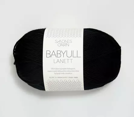 Babyull Lanett - 1099 musta - Babyull Lanett villalangat - 7039560060059 - 1