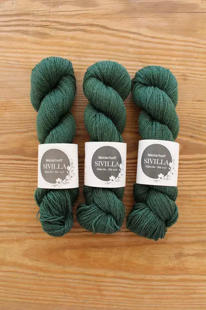 Sivilla - 4919 vihreä 50 g - Sivilla silkkivillalangat 50x4 - 4919 - 2