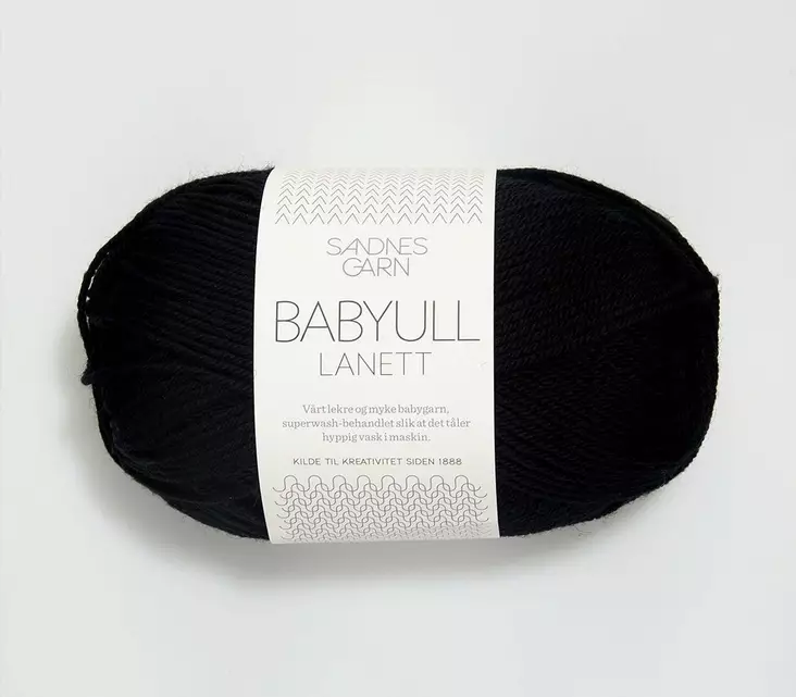 Babyull Lanett - 1099 musta - Babyull Lanett villalangat - 7039560060059 - 1